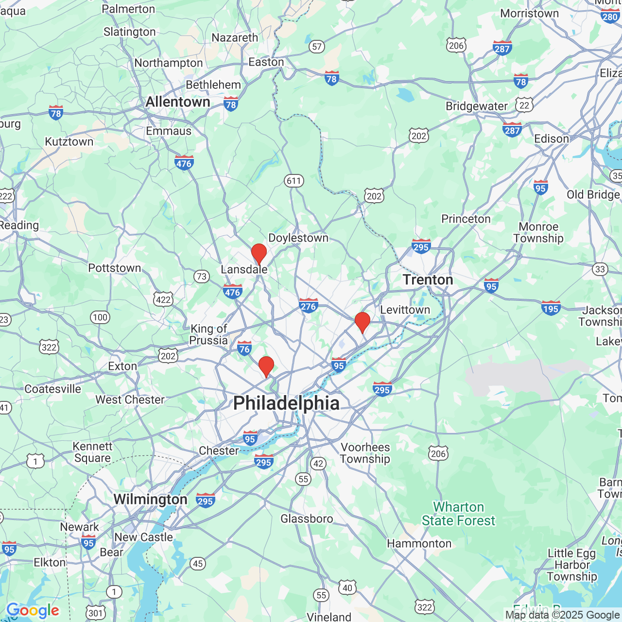 Google map image of our locations